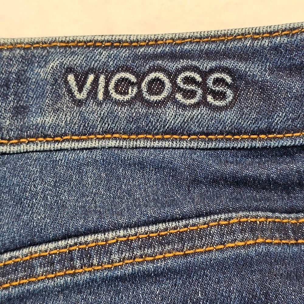 Vigoss Thompson Tomboy Jeans Stretch Distressed Ripped Blue Womens Size 27 EUC - Picture 10 of 15